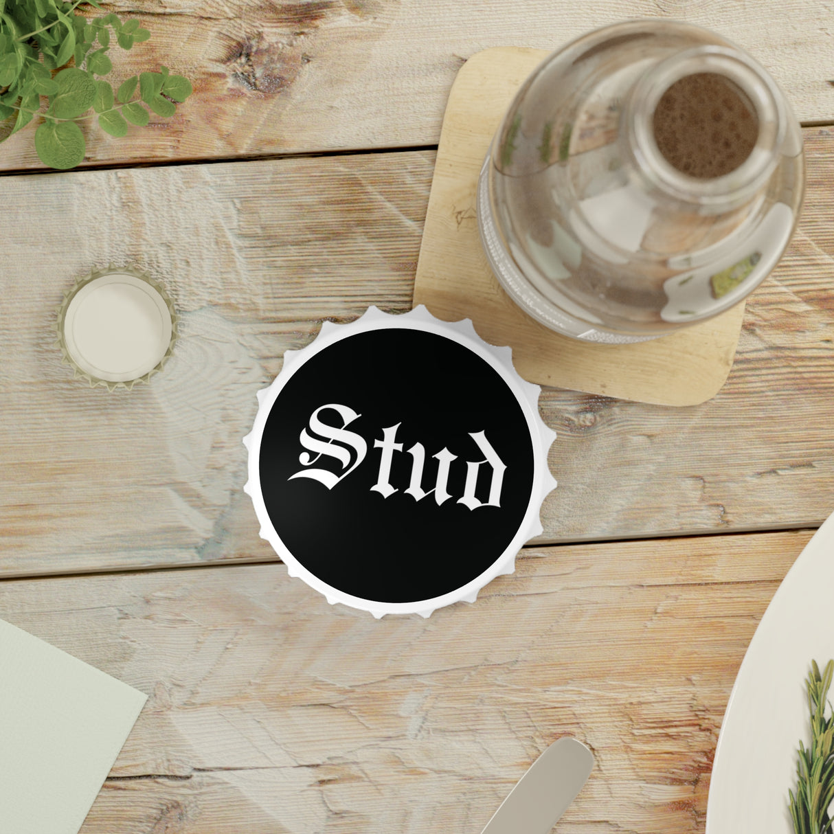 Stud Bottle Opener - Perfect Gift for Beer Lovers, Barware, Home Bar, Groomsmen Gift, Unique Kitchen Accessory