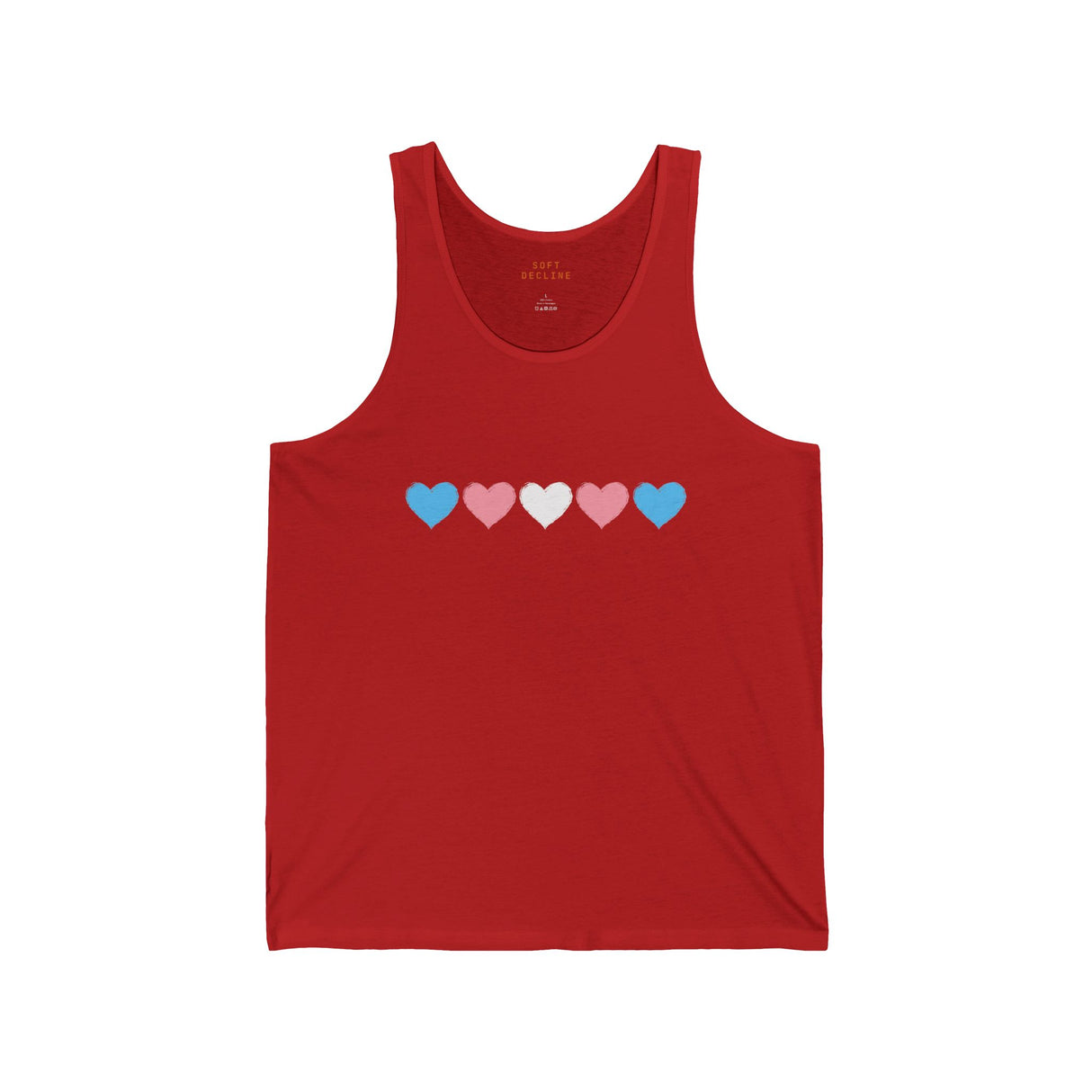 Trans Rainbow Brushstrokes Lightweight Tank – Easy Fit, Quiet Power