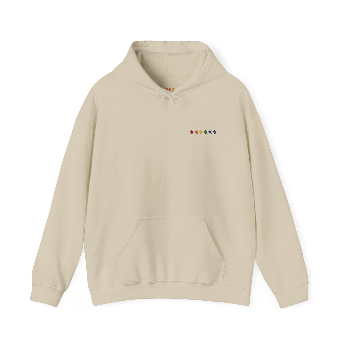 Rainbow Flowers Hoodie – Soft Bloom, Strong Energy