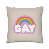 Gay Cloud Pillow Cover – Soft, Sweet, and Proud as Hell