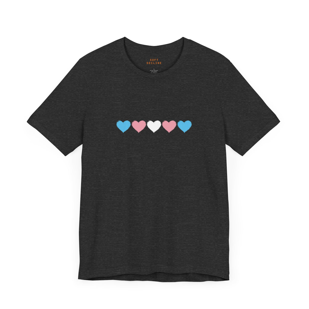 Trans Rainbow Brushstrokes Lightweight Tee – Soft Feel, Strong Message