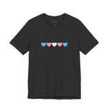 Trans Rainbow Brushstrokes Lightweight Tee – Soft Feel, Strong Message