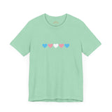 Trans Rainbow Brushstrokes Lightweight Tee – Soft Feel, Strong Message