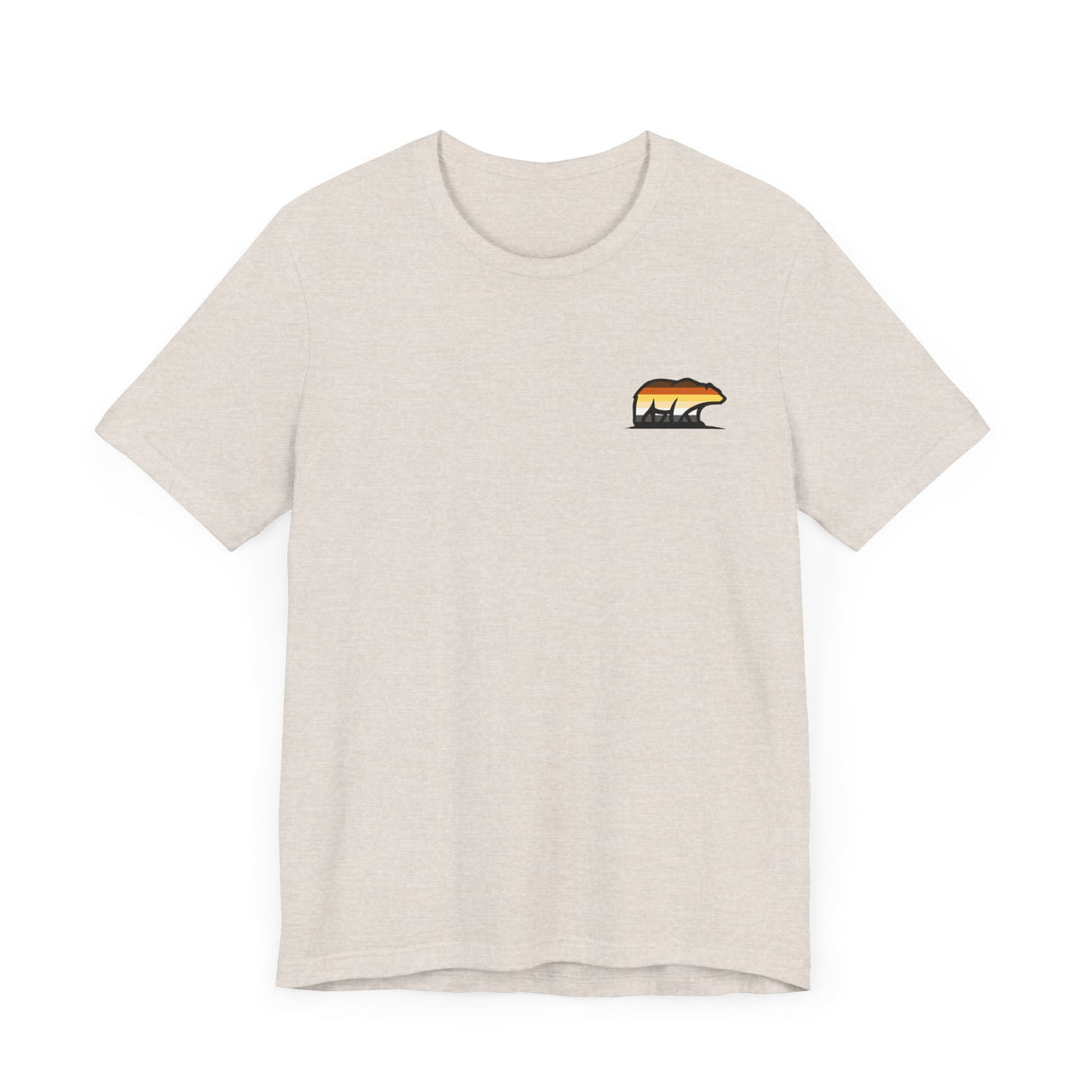 Bear Icon Jersey Tee, Nature Lover T-Shirt, Outdoor Adventure Shirt, Gift for Him/Her, Casual Wear, Summer Top