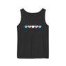 Trans Rainbow Brushstrokes Heavyweight Tank – Washed Feel, Worn With Pride