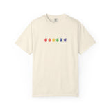 Rainbow Flowers Tee – Washed-In Comfort, Worn-With Pride