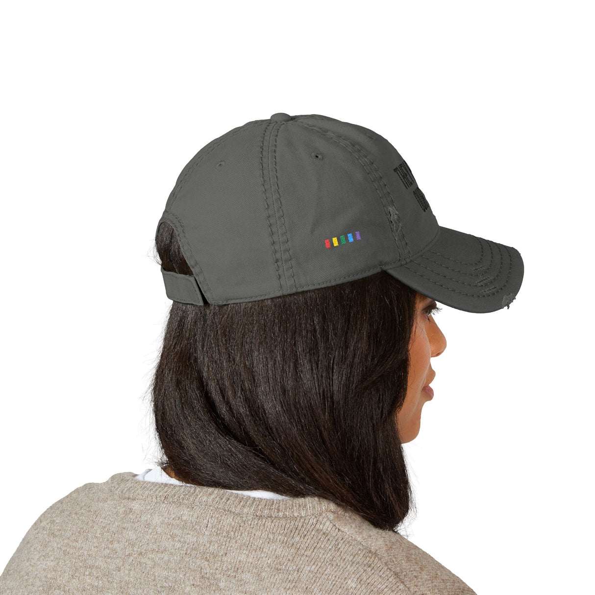 They Raided Our Bars Distressed Dad Hat – Frontline Memory, Side Pride