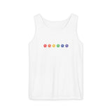 Rainbow Flowers Tee – Faded Florals, Loud Pride