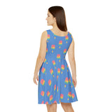 Melting Point Skater Dress, Summer Vibes Dress, Casual Party Dress, Cute Ice Cream Dress, Vacation Outfit