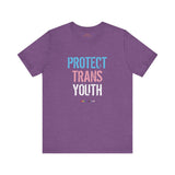 2025 Protect Trans Youth Lightweight Tee – Soft Fit, Urgent Message