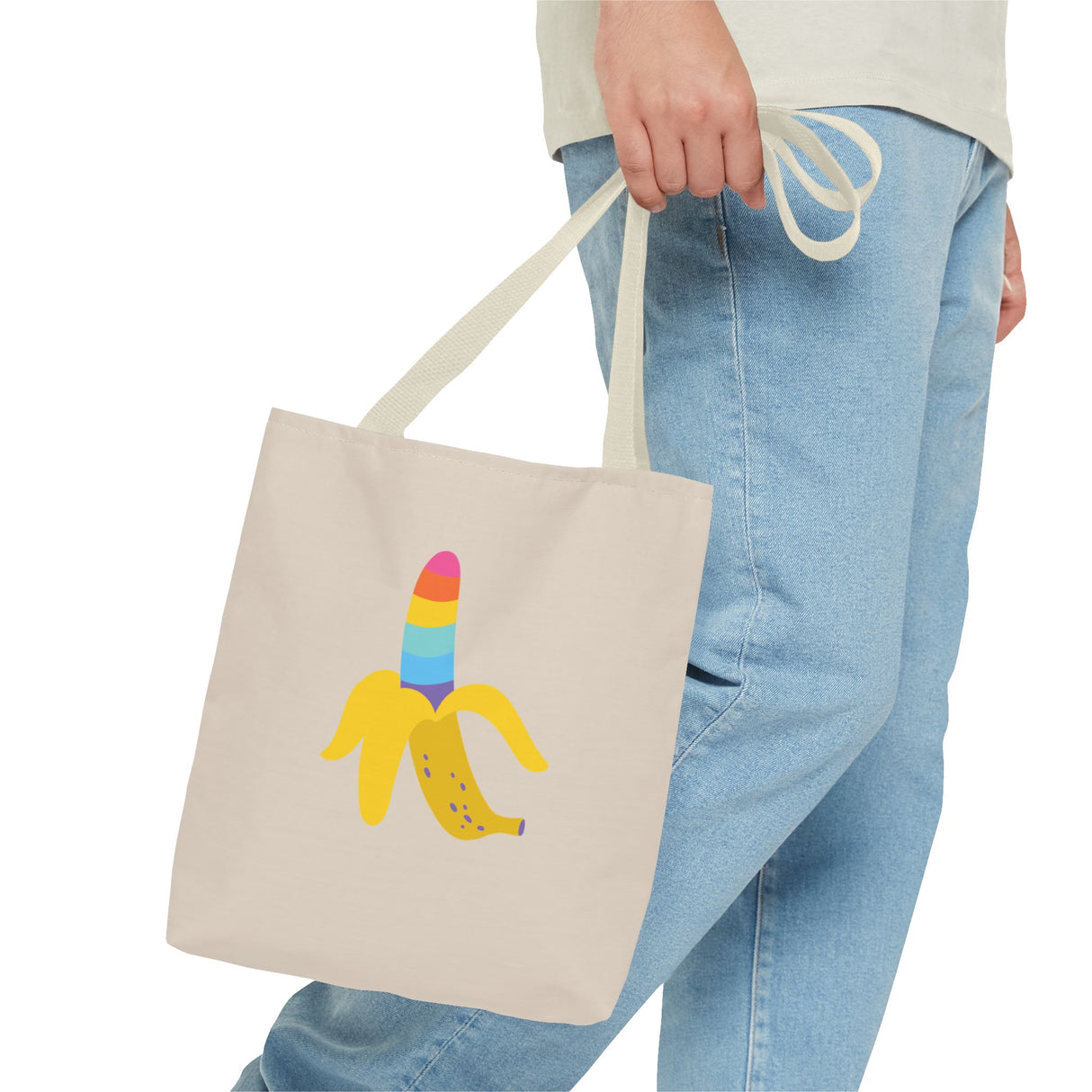 Banana Rainbow Icon Tote Bag