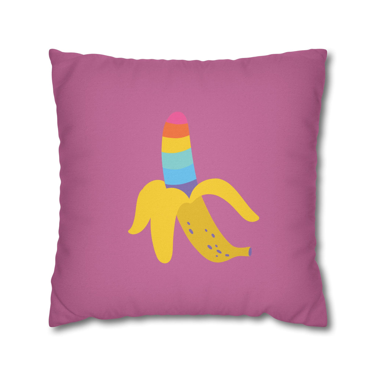 Banana Rainbow Pillow Cover