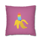 Banana Rainbow Pillow Cover