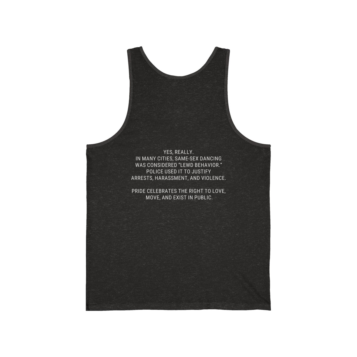 Arrested for Dancing Lightweight Tank – Sleek Fit, Strong Message