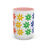 Rainbow Flowers Mug – Sip with Pride - 11oz & 15oz Options