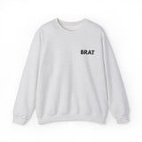 Brat Embroidered Sweatshirt – Soft Fabric, Sharp Tongue