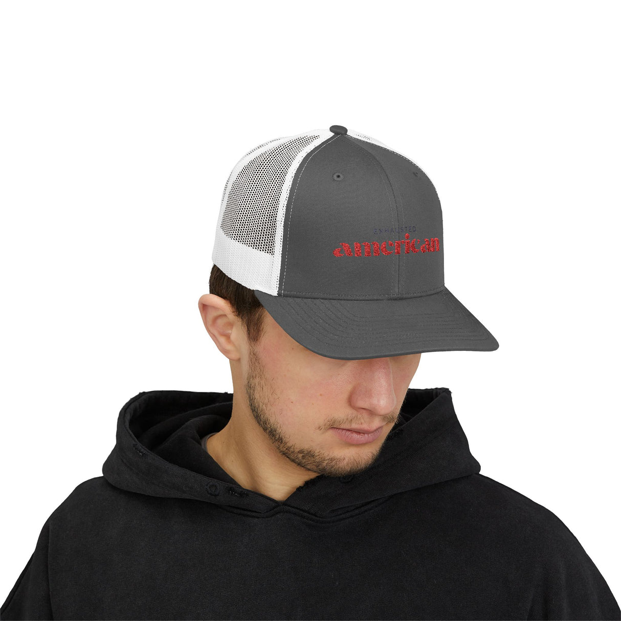 Exhausted American Snapback Trucker Cap