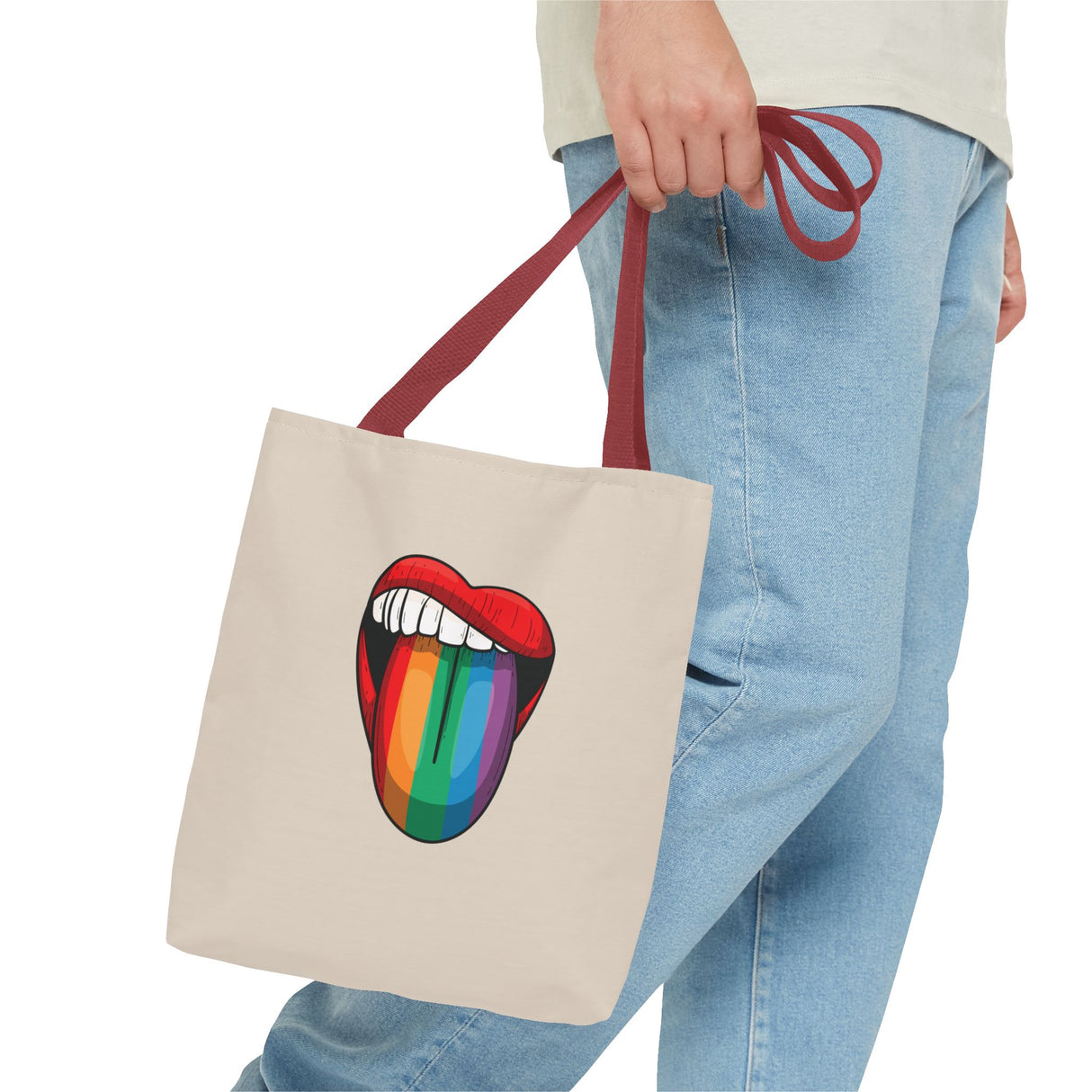 Rainbow Lick Icon Tote Bag