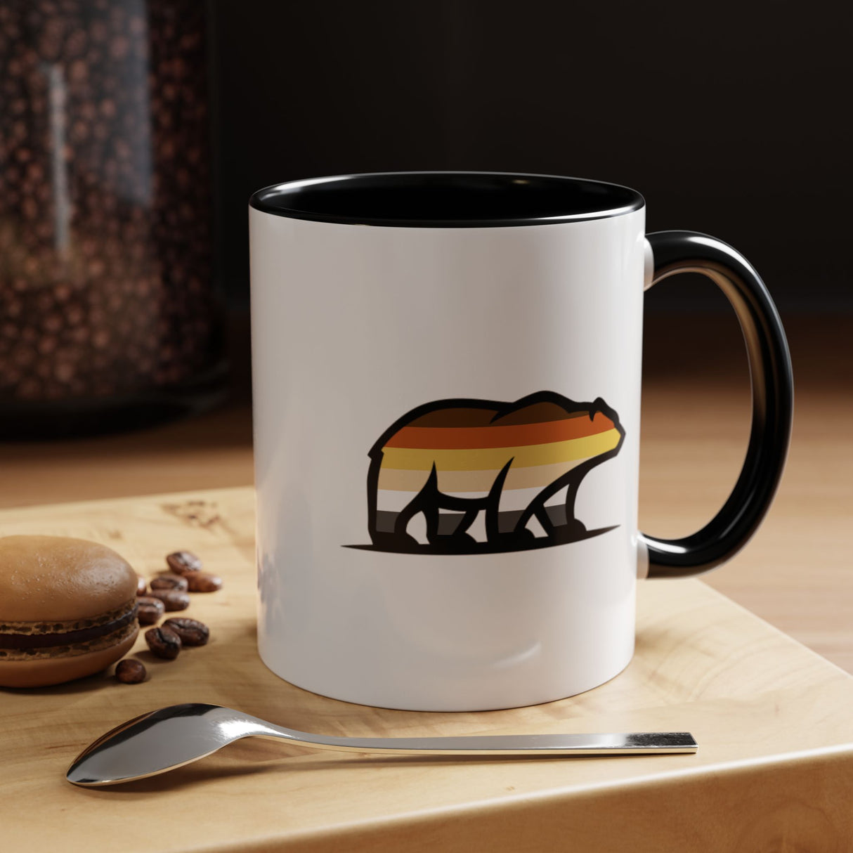 Big Bear Icon Accent Coffee Mug - 11oz & 15oz Options
