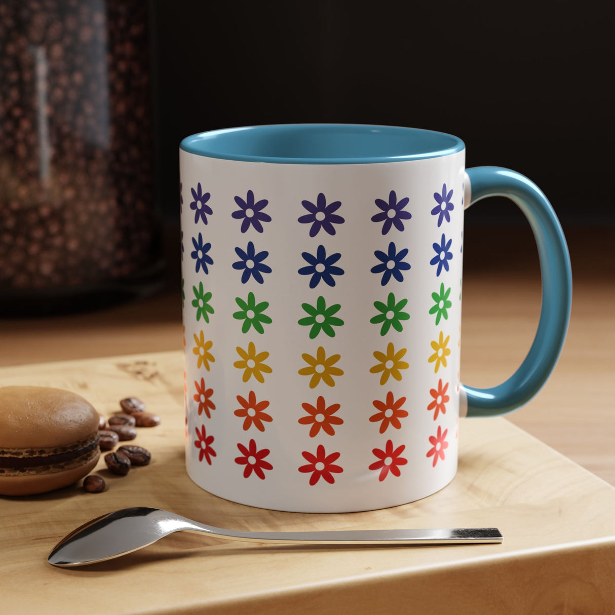 Rainbow Flowers Mug – Sip with Pride - 11oz & 15oz Options
