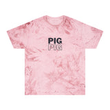 Pig Pattern Color Blast T-Shirt - Vibrant Pig Print Tees for Fun-Loving Individuals