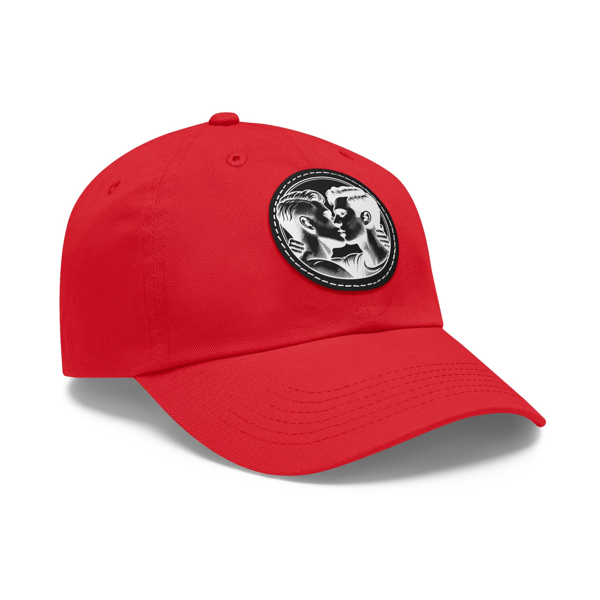 Close Enough to Breathe Dad Hat with Faux Leather Patch