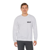 Brat Embroidered Sweatshirt – Soft Fabric, Sharp Tongue