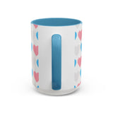 Trans Rainbow Brushstrokes Accent Mug – Gentle Start, Bold Sip