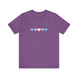 Trans Rainbow Brushstrokes Lightweight Tee – Soft Feel, Strong Message