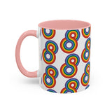Gayfinity Rainbow Accent Mug – Infinite Pride, One Sip at a Time – 11oz & 15oz Options