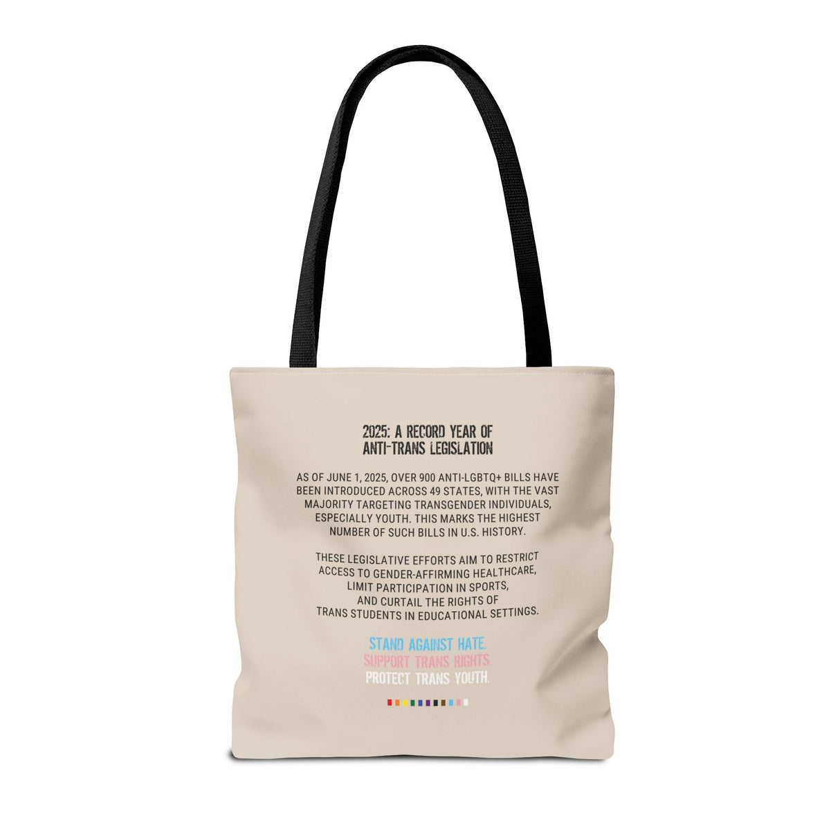 2025 Protect Trans Youth Tote Bag – Carry the Fight
