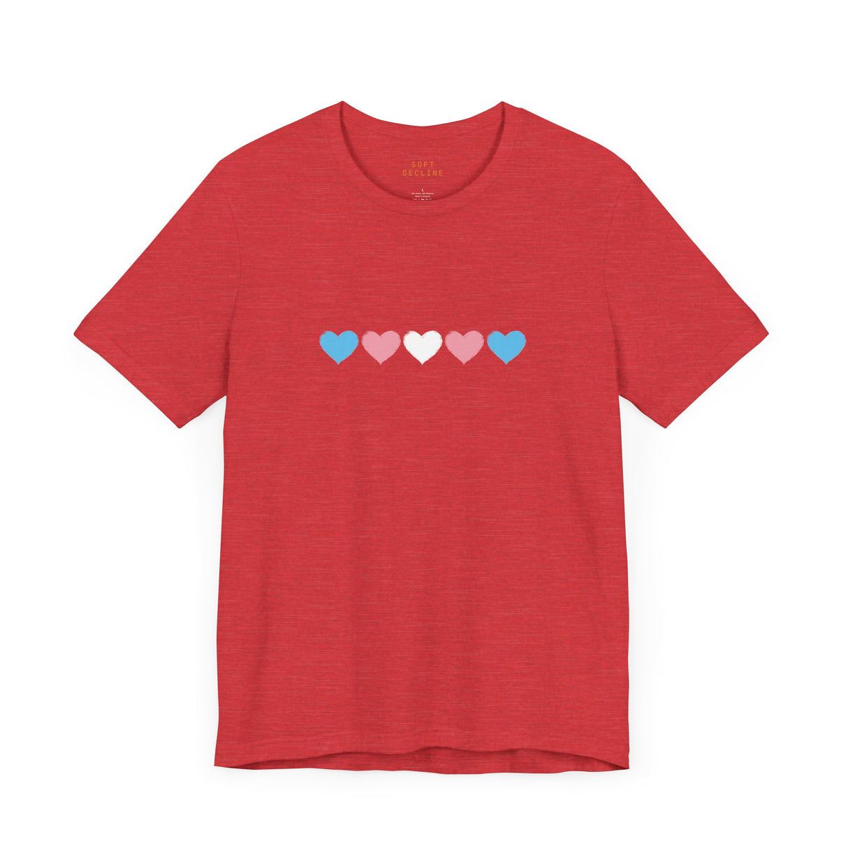 Trans Rainbow Brushstrokes Lightweight Tee – Soft Feel, Strong Message