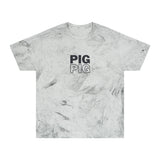 Pig Pattern Color Blast T-Shirt - Vibrant Pig Print Tees for Fun-Loving Individuals