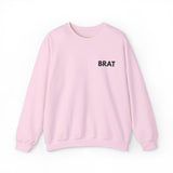 Brat Embroidered Sweatshirt – Soft Fabric, Sharp Tongue