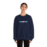 Trans Rainbow Brushstrokes Medium Weight Sweatshirt – Warm Layers, Clear Message