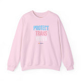 Protect Trans Youth 2025 Crewneck – Warm Layers, Urgent Truth