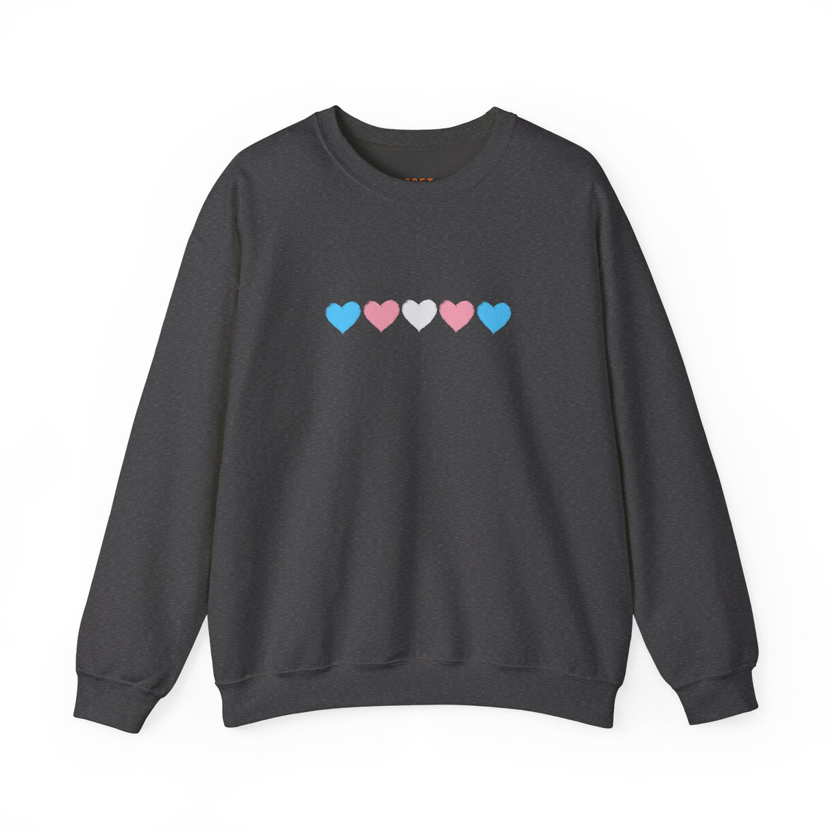 Trans Rainbow Brushstrokes Medium Weight Sweatshirt – Warm Layers, Clear Message