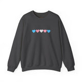 Trans Rainbow Brushstrokes Medium Weight Sweatshirt – Warm Layers, Clear Message