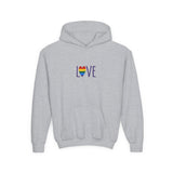 LOVE Rainbow Hoodie Youth Sizing