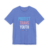 2025 Protect Trans Youth Lightweight Tee – Soft Fit, Urgent Message