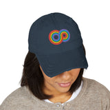 Gayfinity Rainbow Distressed Dad Hat – Infinite Pride, Everyday Fit