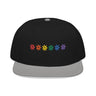 Rainbow Flowers Snapback Hat – Blooms with Bite