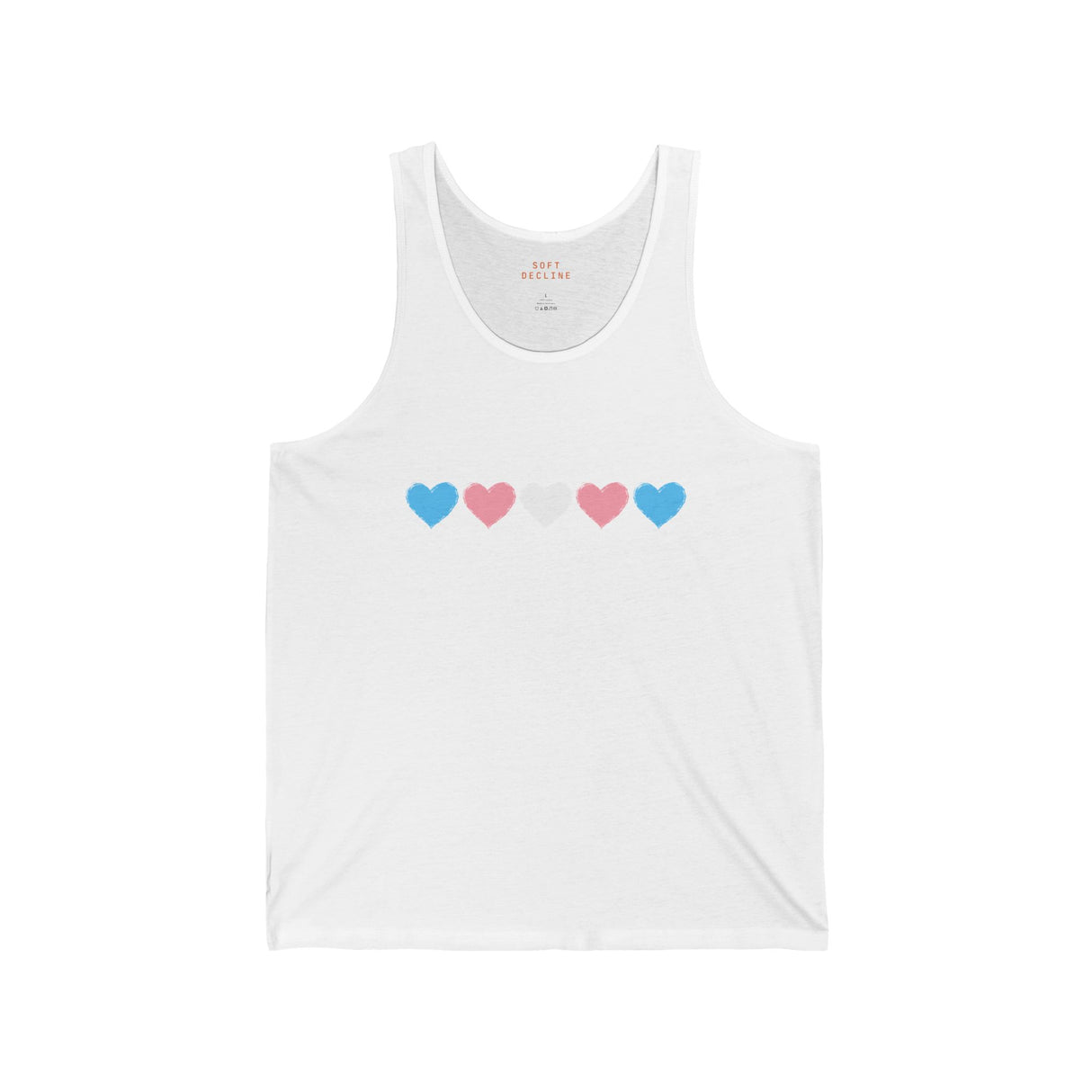 Trans Rainbow Brushstrokes Lightweight Tank – Easy Fit, Quiet Power