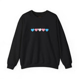 Trans Rainbow Brushstrokes Medium Weight Sweatshirt – Warm Layers, Clear Message