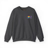 LOVE Rainbow Heart Embroidered Crewneck Sweatshirt
