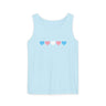 Trans Rainbow Brushstrokes Heavyweight Tank – Washed Feel, Worn With Pride