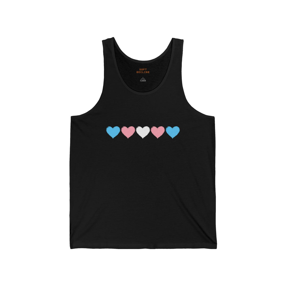 Trans Rainbow Brushstrokes Lightweight Tank – Easy Fit, Quiet Power
