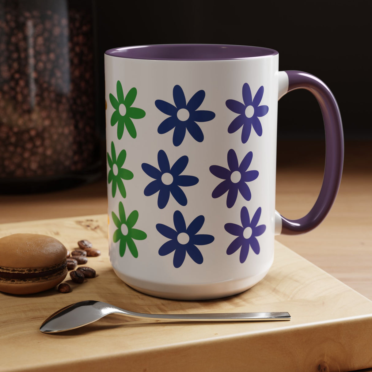 Rainbow Flowers Mug – Sip with Pride - 11oz & 15oz Options
