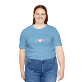 Trans Rainbow Brushstrokes Lightweight Tee – Soft Feel, Strong Message