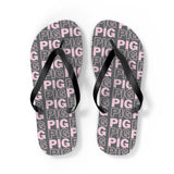 Trendy Pig Print Flip Flops – Comfortable Summer Sandals for Casual Outings